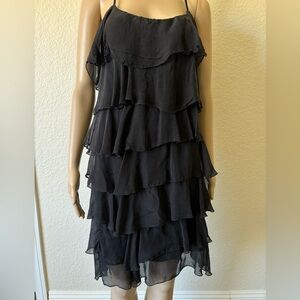 Suzy Mix black ruffle dress